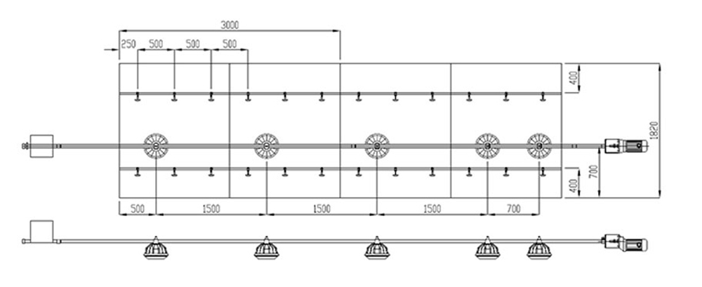 Automatic Broiler Chicken Cage