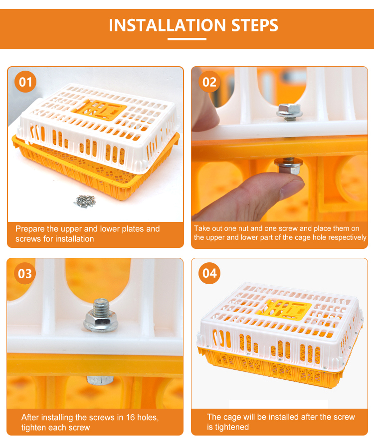 Chick Turnover Box Poultry Plastic Transport Cage